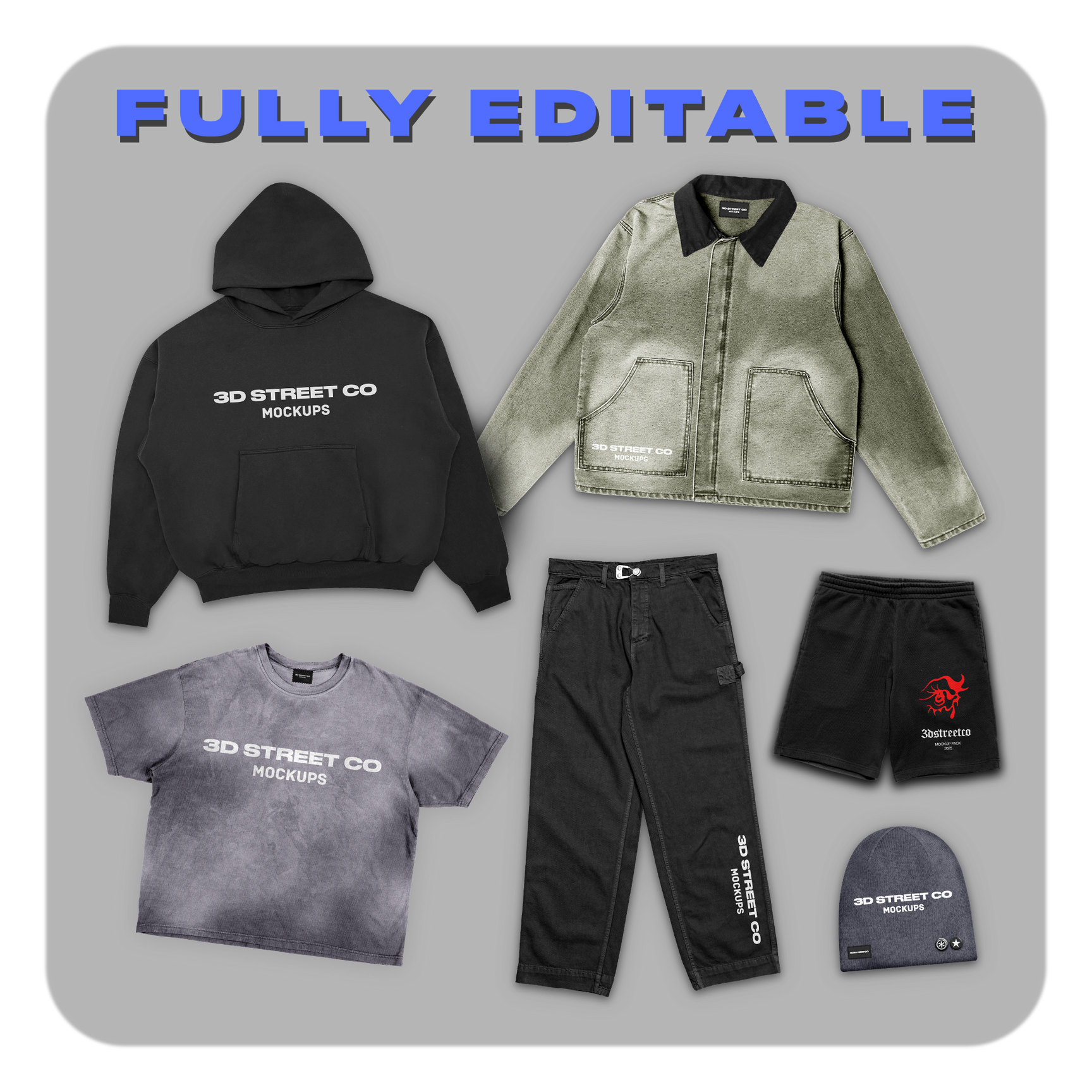 3DStreetCo | Premium Streetwear Mockups & Tech Pack Templates