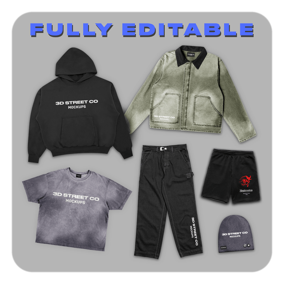 REALISTIC MOCKUPS - 3DStreetCo