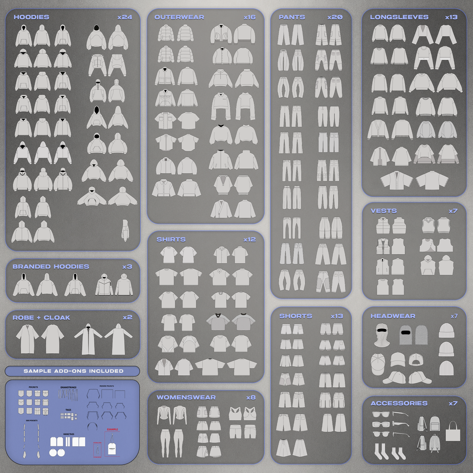 Master Vector Clothing Assets Bundle