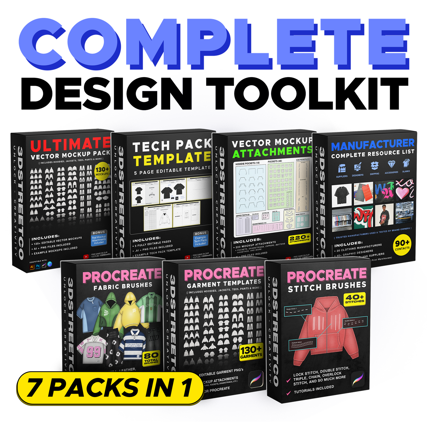 Complete Design Toolkit: Vector & Procreate Assets