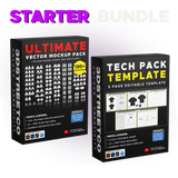 Starter Bundle: Vector Mockups & Tech Pack