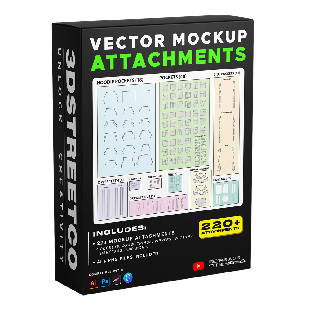 Vector Mockup Attachments Pack