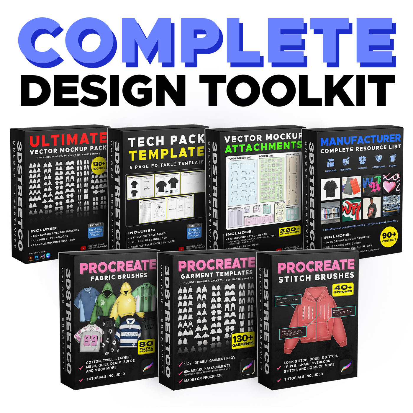 Complete Design Toolkit: Vector & Procreate Assets