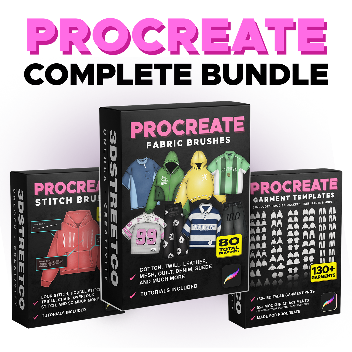 Procreate Complete Clothing Design Bundle