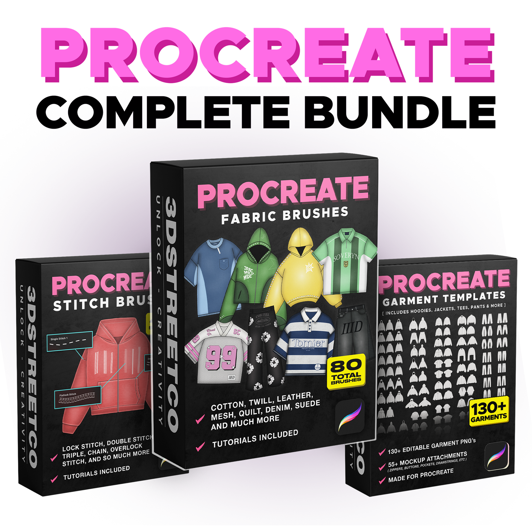 Procreate Complete Clothing Design Bundle