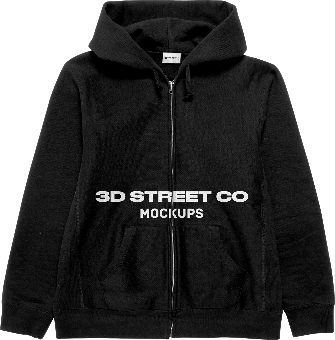 Zip-Up Hoodie Mockup