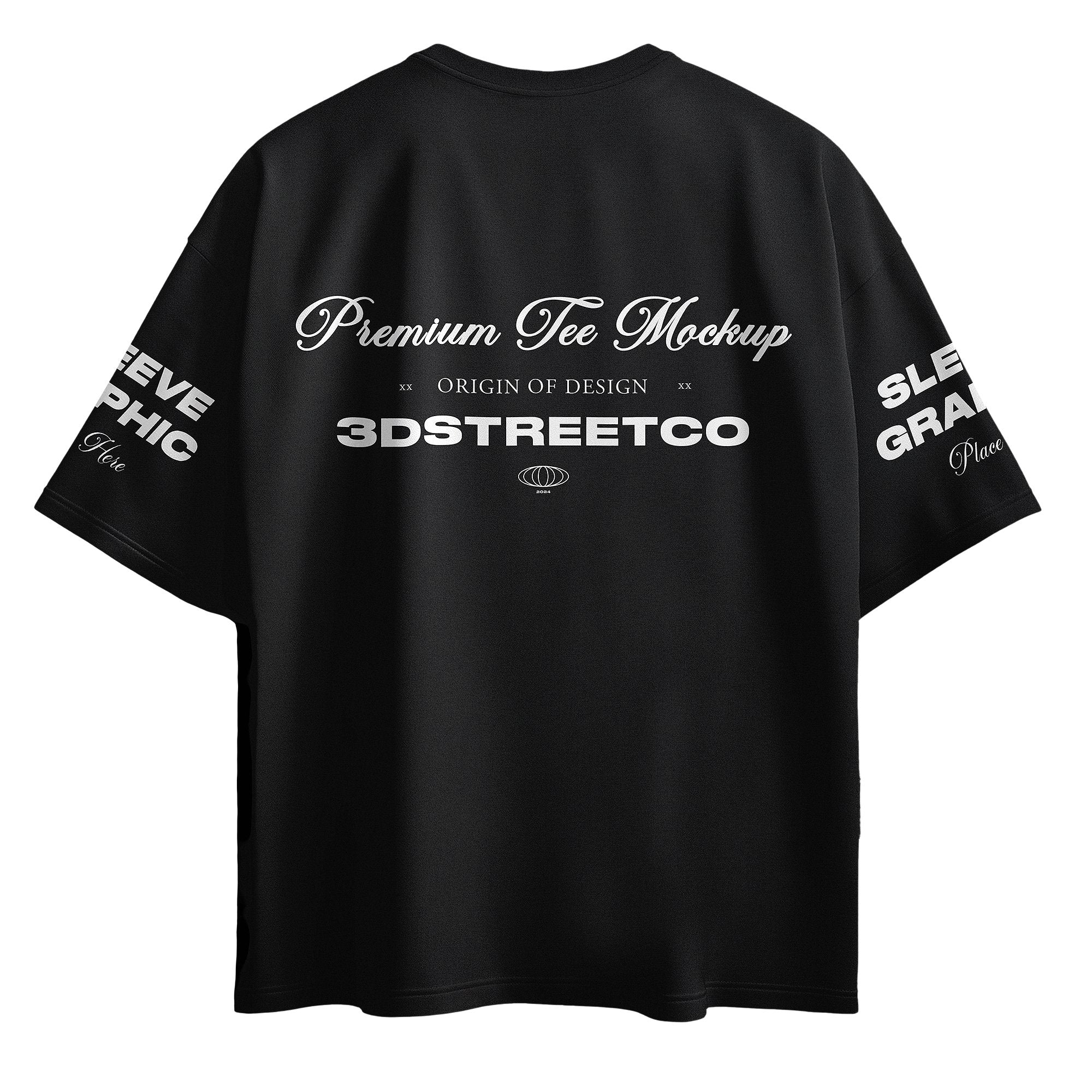 Essential Oversized T-Shirt Mockup - 3DStreetCo