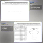 Tech pack extra details and size chart pages for garment measurements, fit notes, references and production accuracy.