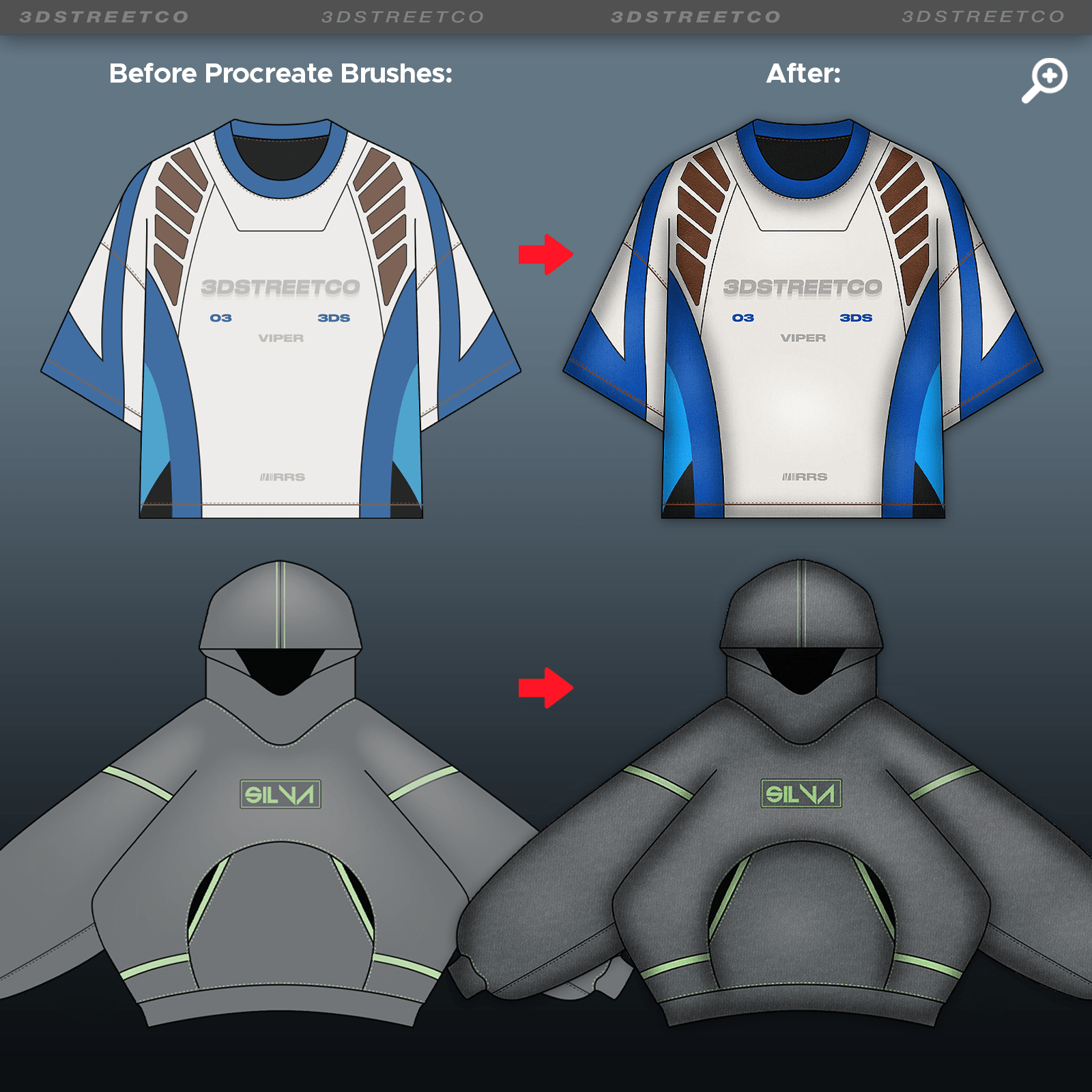 Procreate Complete Clothing Design Bundle - 3DStreetCo