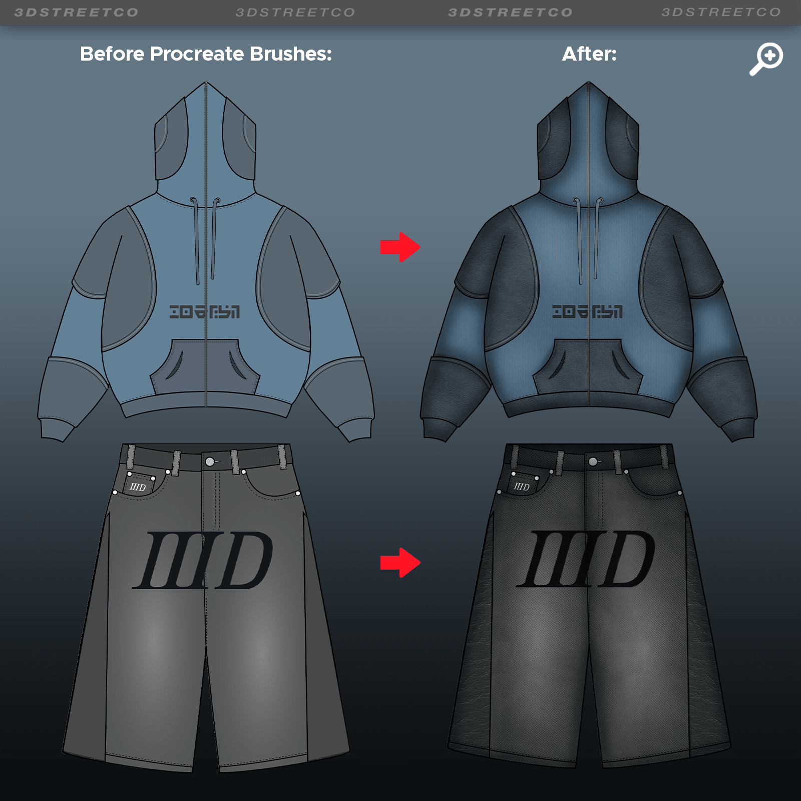Procreate Complete Clothing Design Bundle - 3DStreetCo