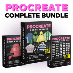 Procreate Complete Clothing Design Bundle - 3DStreetCo