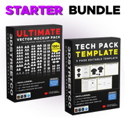Starter Bundle: Vector Mockups & Tech Pack - 3DStreetCo